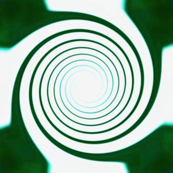 white and green swirl image, , JPG