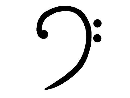 音符 ヘ音記号,音符,音楽,記号,演奏,イラストのイラスト素材