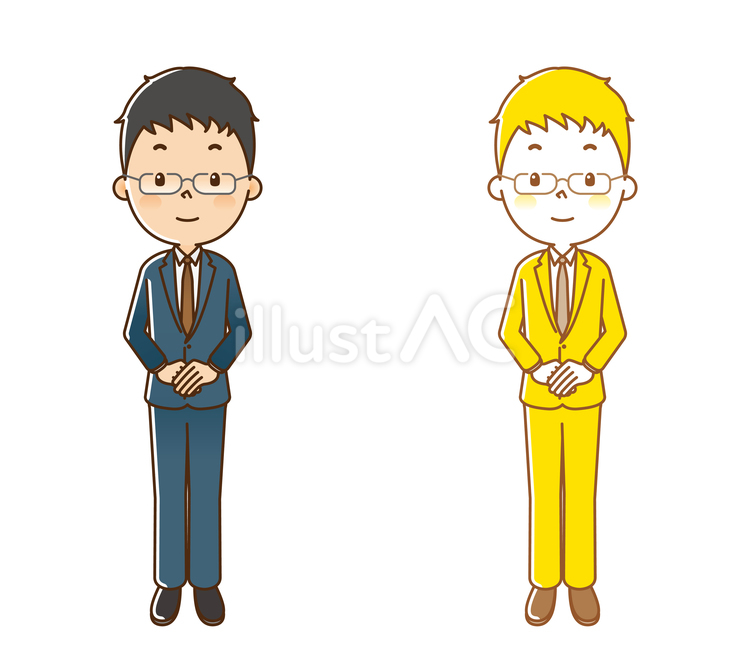 会社社員127 会社員,サラリーマン,ビジネスマンのイラスト素材