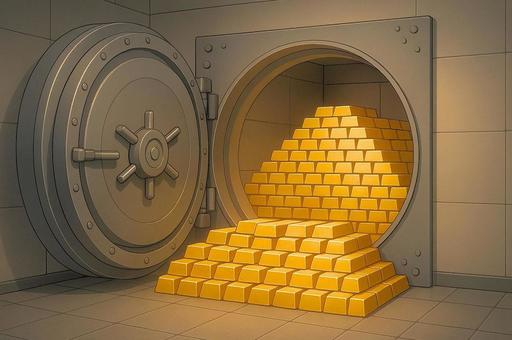 金庫と金塊