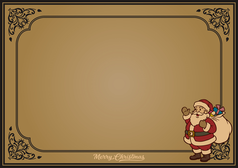 シンプルなクリスマス背景-16(A4横) シンプルなクリスマス背景-16(A4横) クリスマス,冬,背景,フレーム,12月,シンプル,a4,横,レトロ,シックのイラスト素材