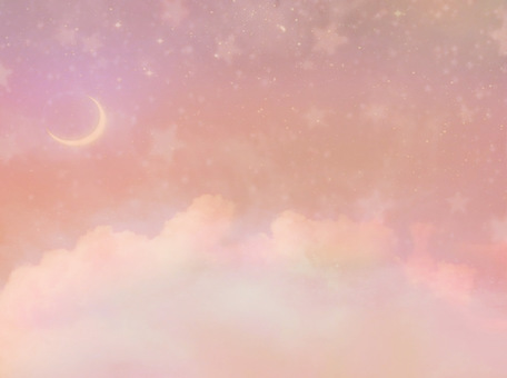 Pastel sky, moon and clouds, JPG Pastel sky, moon and clouds, , JPG