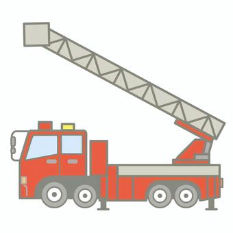 消防署のはしご車のアイコン 消防署,はしご車,火事,消防車,緊急車両,アイコン,イラストのイラスト素材