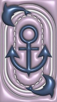 待ち受け 青 待ち受け,立体的,ぷっくり,紫,青,かわいいのイラスト素材