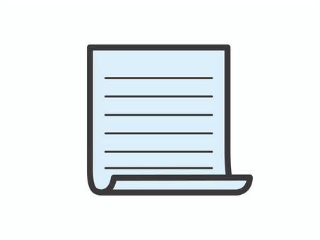 シンプルな書類（めくれ・１枚）02