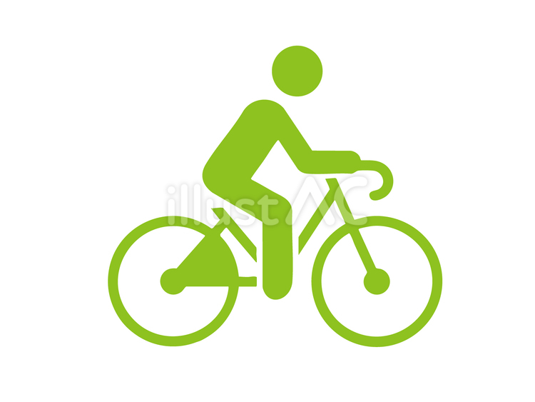 自転車ピクトグラム 自転車,ピクトグラム,サイクリングのイラスト素材