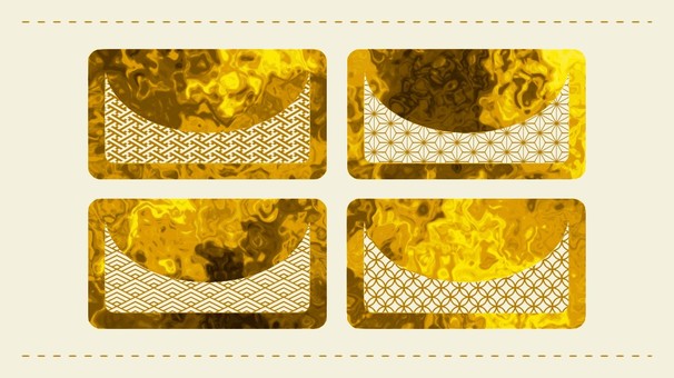 ゴールドマーブル和柄の曲線カード ゴールドマーブル和柄の曲線カード マーブル,カード,デザイン,エレメント,和柄,流体,リキッド,テクスチャ,ゴールド,金のイラスト素材