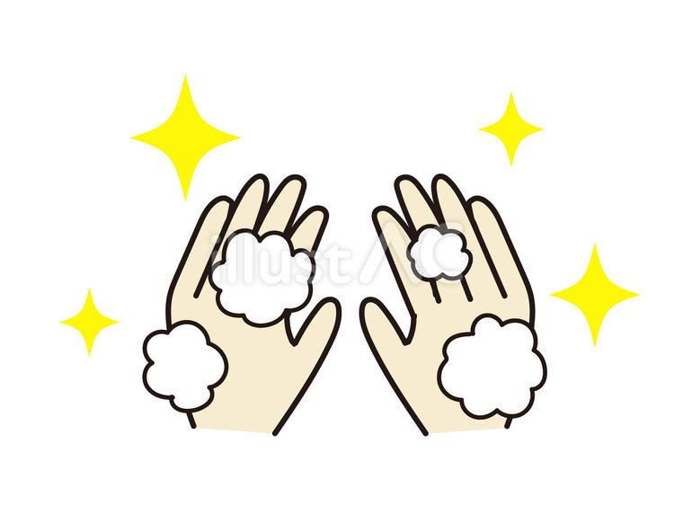 手洗いのアイコン 手洗い,清潔,除菌のイラスト素材