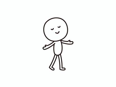 深呼吸する棒人間のイラスト 深呼吸,気持ちいい,解放,開放感,人,人物,棒人間,イラスト,ベクターのイラスト素材