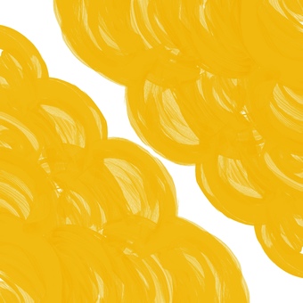 手描き素材　絵の具風フレーム(イエロー) 抽象,背景,壁紙のイラスト素材