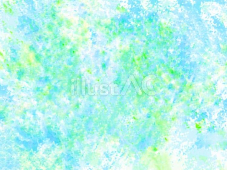 水色と緑の水彩画の背景壁紙素材 背景,水彩,夏のイラスト素材