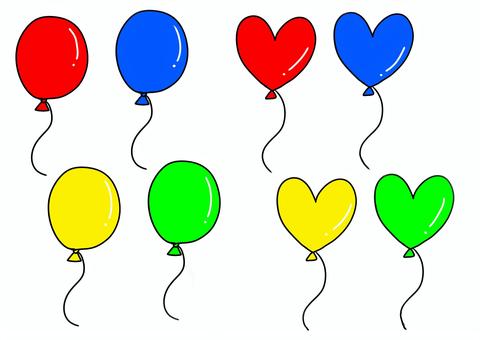風船セット 風船,セット,小物,飛ぶ,カラフル,飾り,イベントのイラスト素材
