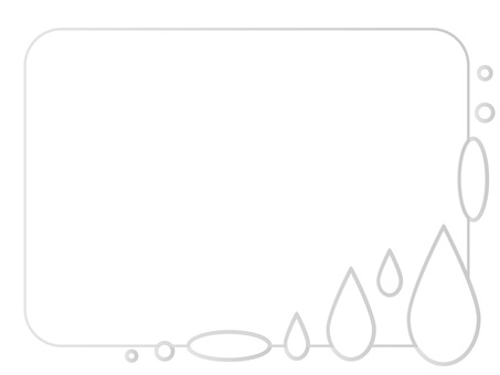 水滴モチーフのクリーンなフレーム背景 フレーム,背景,水滴,滴,水,水玉,横,クリーン,清潔,グレーのイラスト素材