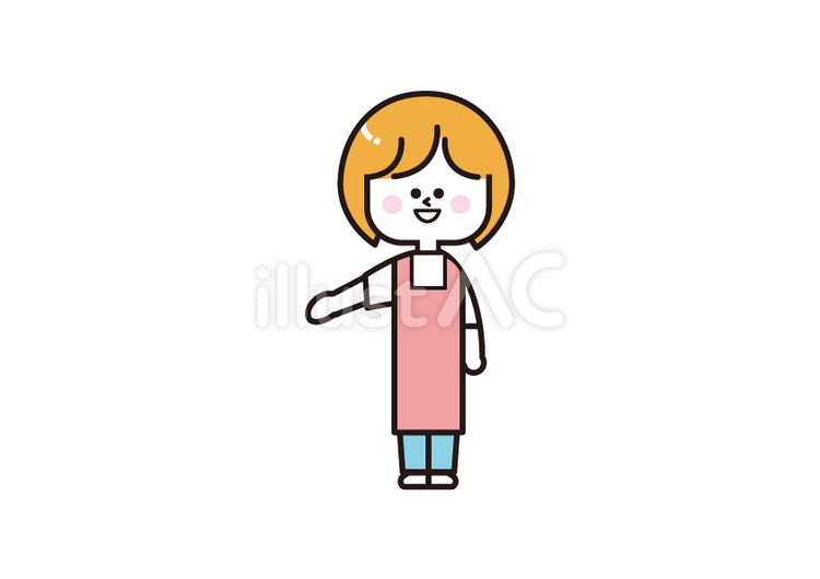 案内 人,人物,女性のイラスト素材