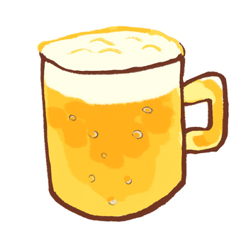 ジョッキビール ビール,ジョッキ,クラフトビール,ドイツ,オクトーバーフェスト,生ビール,フェス,ヨーロッパ,とりあえず生,酒場のイラスト素材
