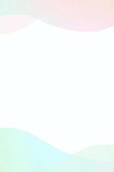 曲線の縦の背景フレーム2 背景,フレーム,水彩,淡い,曲線,まだら,透明感,優しい,流れ,リラックスのイラスト素材