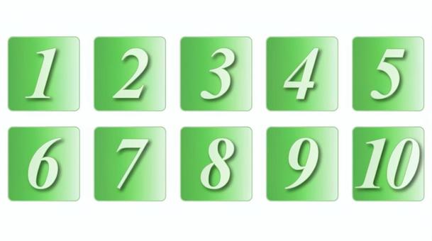数字、番号アイコン 数字,番号,ナンバリング,アイコン,マーク,緑色のイラスト素材