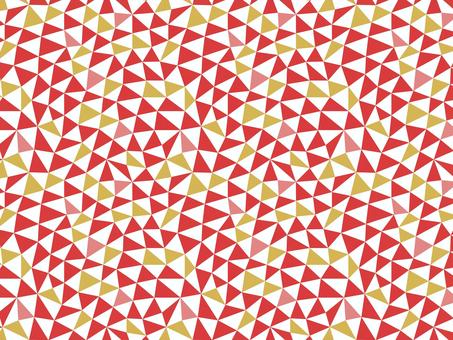 ポリゴン柄_レッド系_クリスマス-新年 背景,ポリゴン柄,幾何学模様,クリスマス,新年,歳末,お祝い,装飾,赤,三角形のイラスト素材