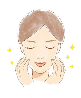 Beauty illustration Woman with moist skin, , JPG