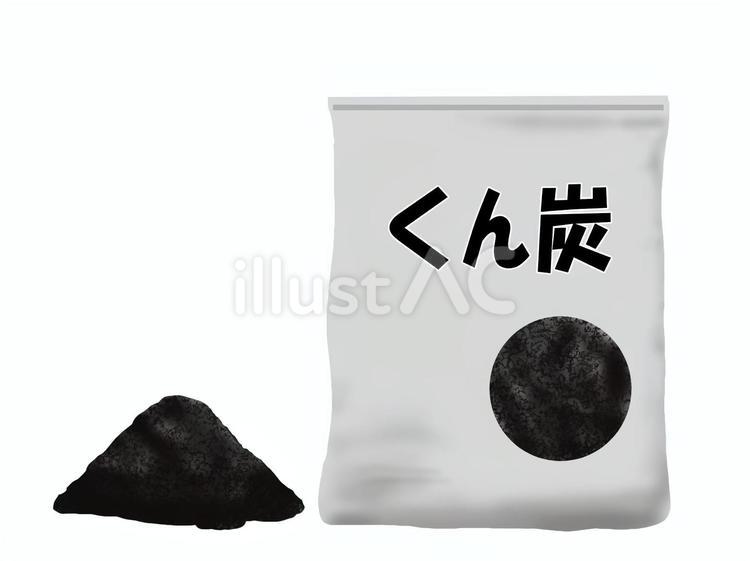 園芸用のくん炭 くん炭,土壌改良材,園芸用のイラスト素材