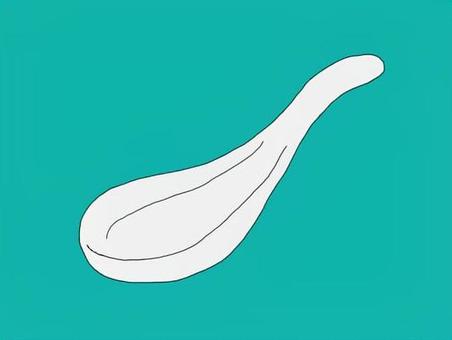 レンゲ レンゲ,スプーン,匙,カトラリー,食器のイラスト素材