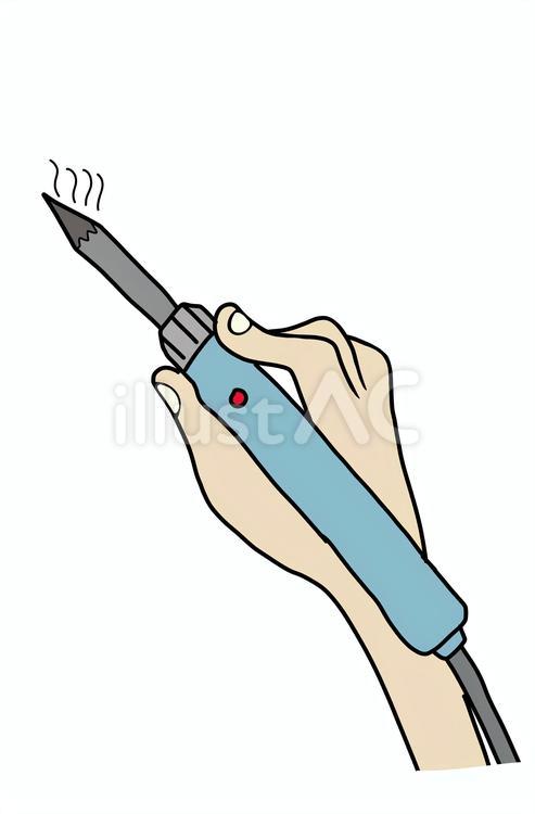 はんだごて はんだごて ハンダ,コテ,ターボスイッチのイラスト素材