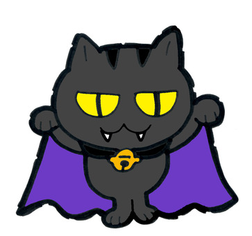 ハロウィンモンスターねこドラキュラ