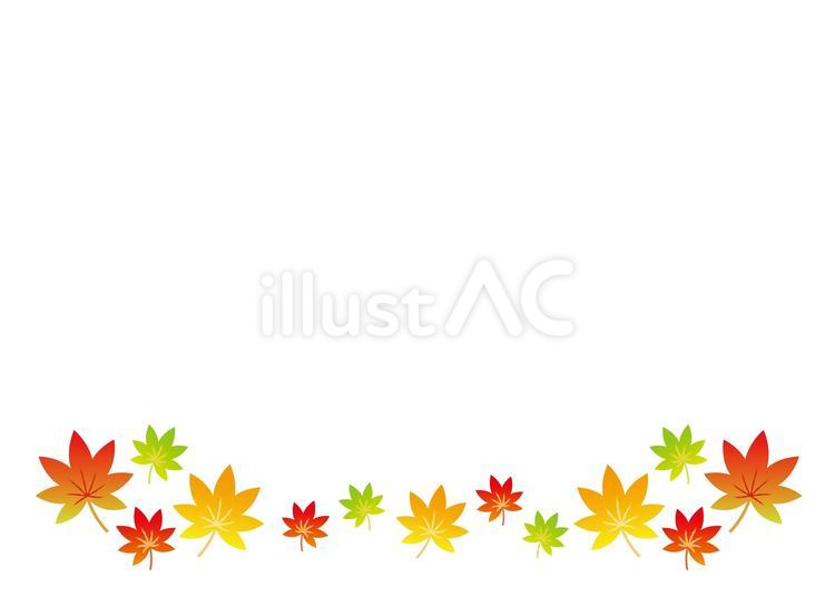 秋の紅葉フレーム 秋,紅葉,フレームのイラスト素材