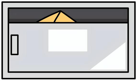 集合ポスト 郵便受け,ポスト,集合ポスト,ステンレス,郵便物,金属,灰色,蛍光色,デフォルメ,背景透過のイラスト素材