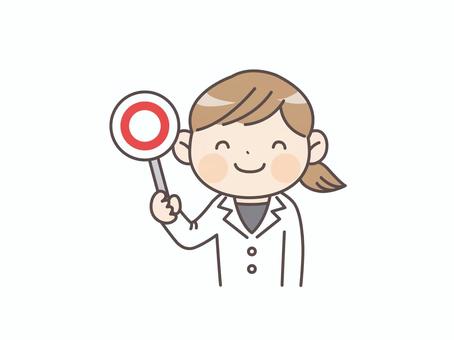 correct answer! Female doctor with a sign, JPG, PNG and AI correct answer! Female doctor with a sign, doctor, mr, a doctor, JPG, PNG and AI