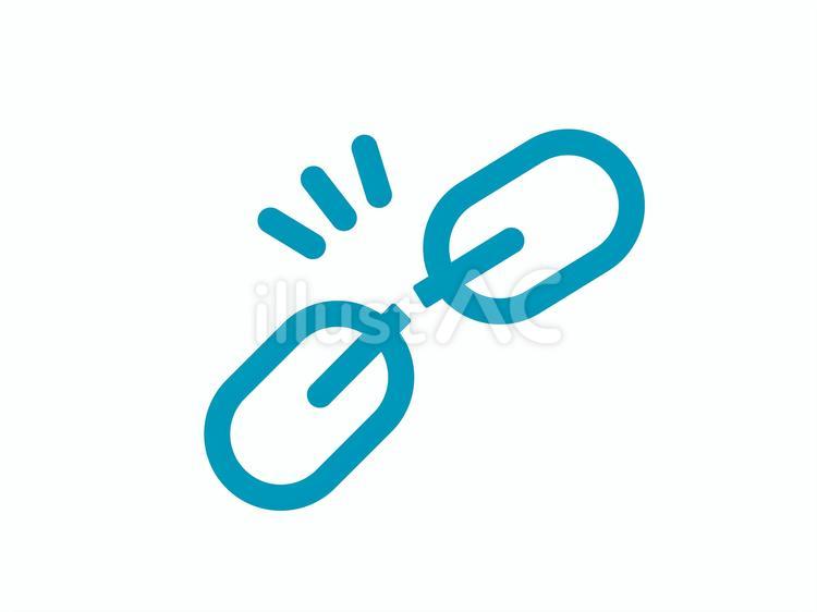 シンプルなリンク切れのアイコン01 シンプルなリンク切れのアイコン01 リンク切れ,インターネット,チェーンのイラスト素材