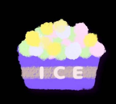 アイス アイス,つぶつぶ,食べ物,冷たい,おいしい,文化祭,祭,かわいい,ポップのイラスト素材