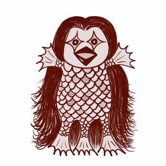 アマビエのイラスト フリー素材