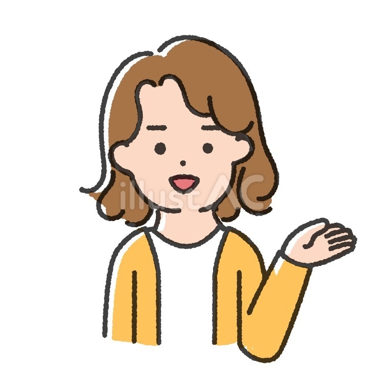 カラー版　中性的な人-25 女性,男性,案内のイラスト素材