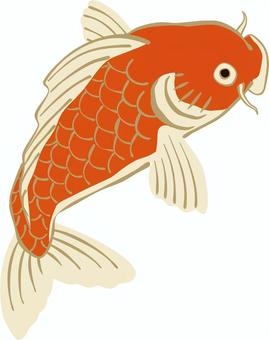 和風の鯉 和風の鯉 鯉,錦鯉,和,魚,生き物,生物,動物,和風,和物,縁起物のイラスト素材