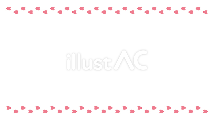 桜の花びらのフレーム(濃いピンク色) 桜,花びら,花のイラスト素材