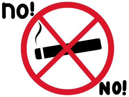タバコno！のマーク 印,マーク,サイン,タバコ,no,禁煙,お断り,禁止,イラスト,手描きのイラスト素材