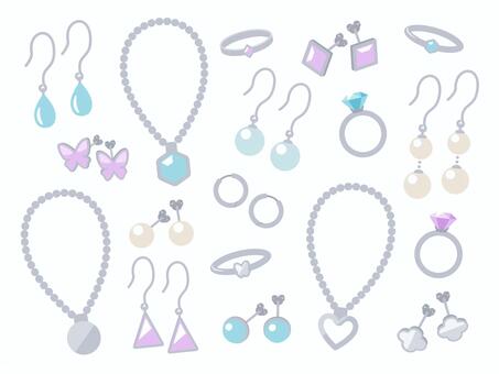 Illustration, accessories, necklace, ring, 