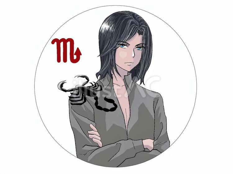 さそり座 蠍座,サイン,星座のイラスト素材