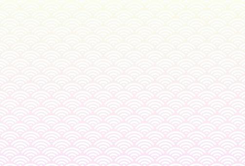 和風背景のシンプルな青海波の和柄壁紙素材 和風背景,和柄背景,シンプル,和背景,和風パターン,青海波,和柄,和風素材,和柄パターン,和素材のイラスト素材