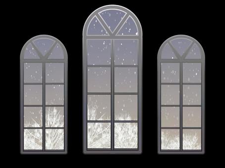 洋窓 窓,洋窓,洋館,窓枠,ガラス窓,飾り,装飾,インテリア,シンプル,西洋のイラスト素材