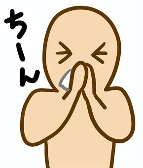 鼻をかむ 鼻,かむ,鼻水,ちーん,人,男性,女性,ティッシュのイラスト素材