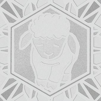 シームレスなモザイク　干支 未　o  未,羊,ヒツジ,干支,動物,正月,年賀状,背景素材,バックグラウンド,モザイクのイラスト素材