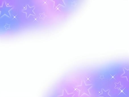 もやもやと星（パープル） 星,キラキラ,宇宙,星空,夜空,グラデーション,フレーム,紫のイラスト素材