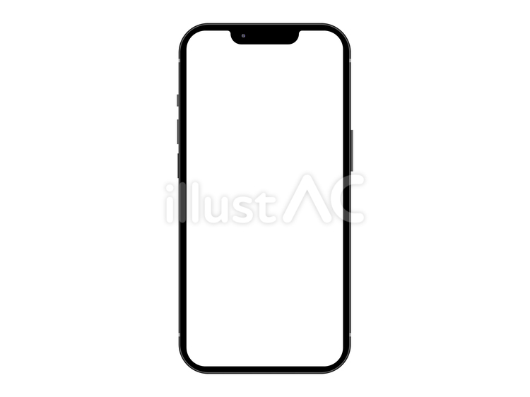 スマートフォン　iPhone　フレーム スマホ,通信機器,電話機のイラスト素材
