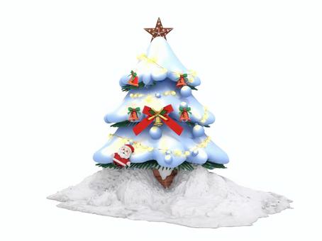 冬クリスマスオーナメントクリスマスツリー クリスマスツリー,ツリー,クリスマス,サンタ,サンタクロース,もみの木,モミの木,飾り,クリスマス飾り,オーナメントのイラスト素材