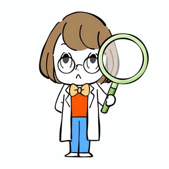 Illustration, magnifying glass, mr, teach, 