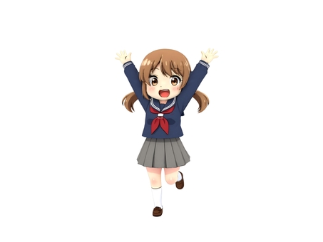 頑張った受験の合格を喜ぶ春の受験生の学生 受験生,合格,喜ぶ,万歳,学生,春,女性のイラスト素材