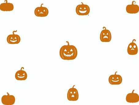 かぼちゃのシルエット ハロウィン,シルエット,かぼちゃ,ジャックオランタン,南瓜のイラスト素材