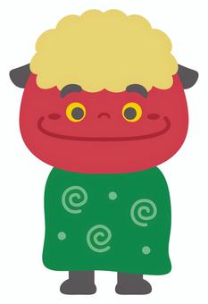 獅子舞02 獅子舞,獅子舞い,ししまい,お正月,正月,年賀状,縁起物,新年,お祝い,日本伝統のイラスト素材